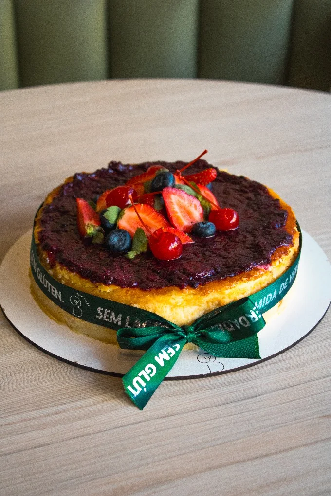Cheesecake, fotografia oficial da central de encomendas Bem Viver