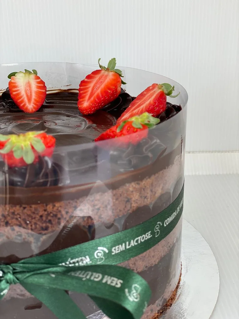 Chocomousse de morango, fotografia oficial da central de encomendas Bem Viver