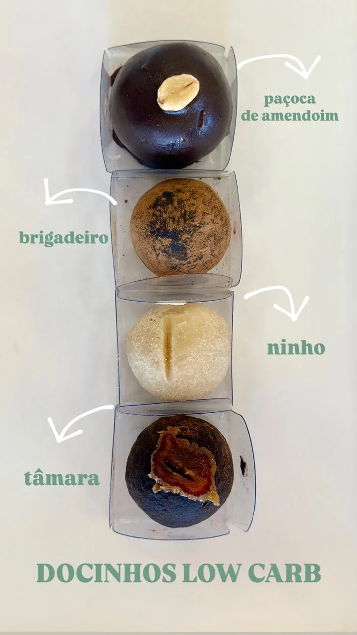 Docinhos low carb, fotografia oficial da central de encomendas Bem Viver