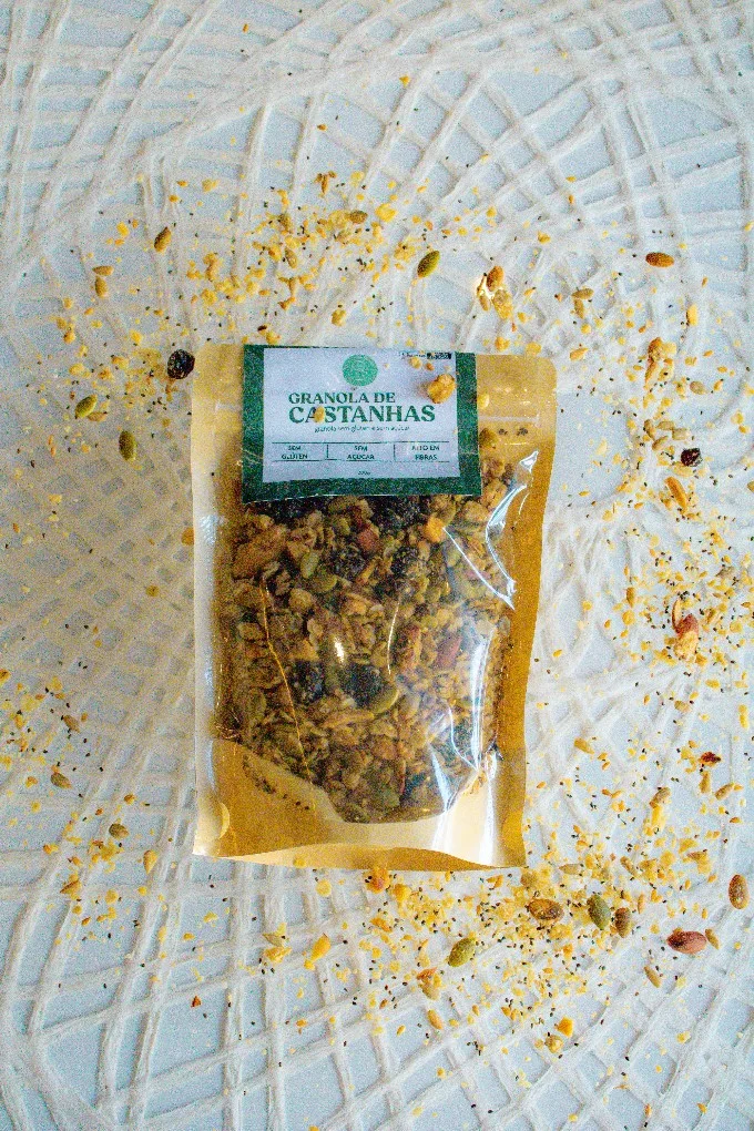 Granola de castanhas, fotografia oficial da central de encomendas Bem Viver