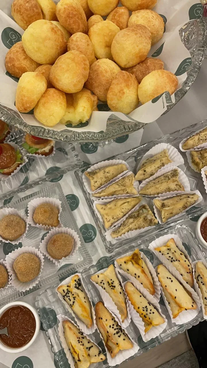 Pão de queijo coquetel, fotografia oficial da central de encomendas Bem Viver
