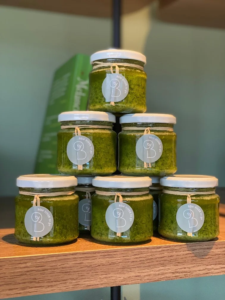 Molho pesto, fotografia oficial da central de encomendas Bem Viver