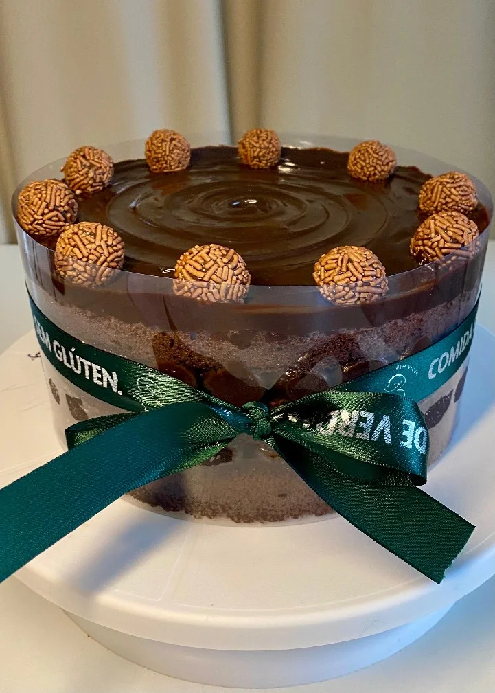 Torta brigadeiro, fotografia oficial da central de encomendas Bem Viver